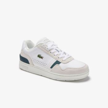 Lacoste T-Clip Leather and Suede Sneakers - Tenisky Dámské Bílé | CZ-l4TyUa